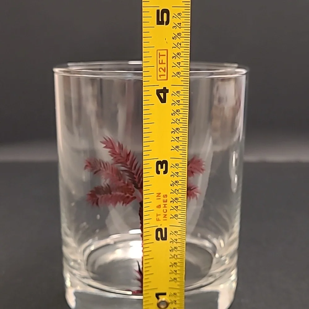 Set of 2 Palm Tree Whiskey Glasses